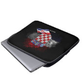 Kroatienflagge Laptopschutzhülle (Vorne Knopf)