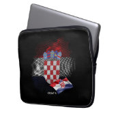 Kroatienflagge Laptopschutzhülle (Vorderseite Links)