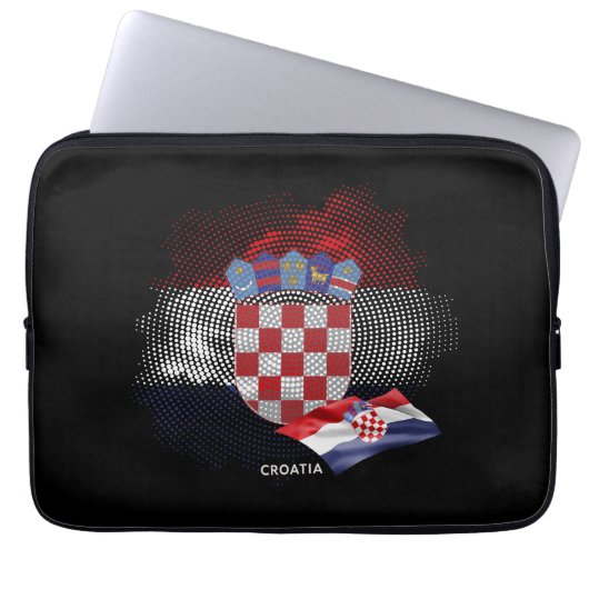 Kroatienflagge Laptopschutzhülle (Vorderseite)