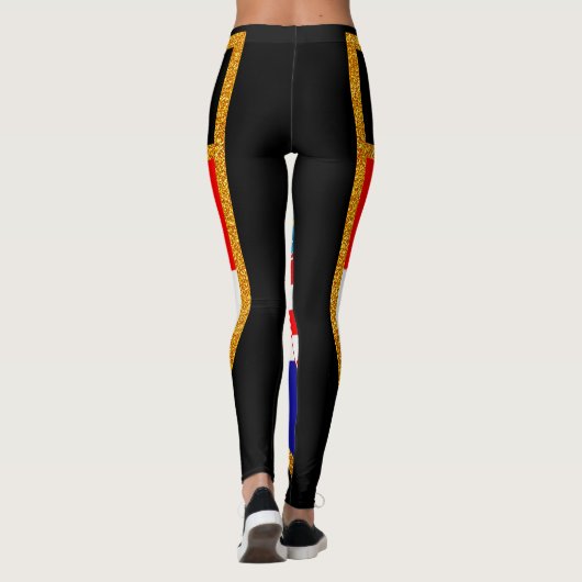 Kroatienflagge Leggings (Rückseite)