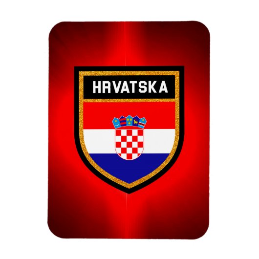 Kroatienflagge Magnet (Vertikal)