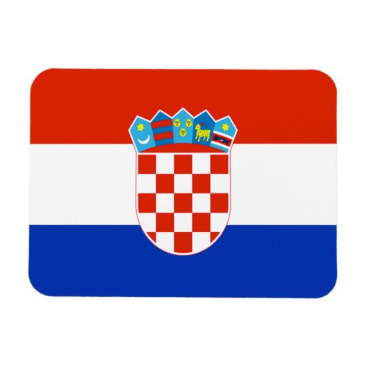 Kroatienflagge Magnet (Horizontal)