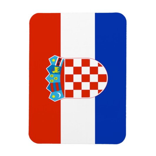 Kroatienflagge Magnet (Vertikal)
