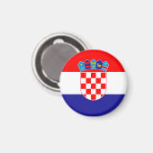 Kroatienflagge Magnet (Vorderseite/Rückseite)
