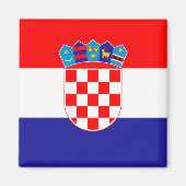 Kroatienflagge Magnet (Vorne)