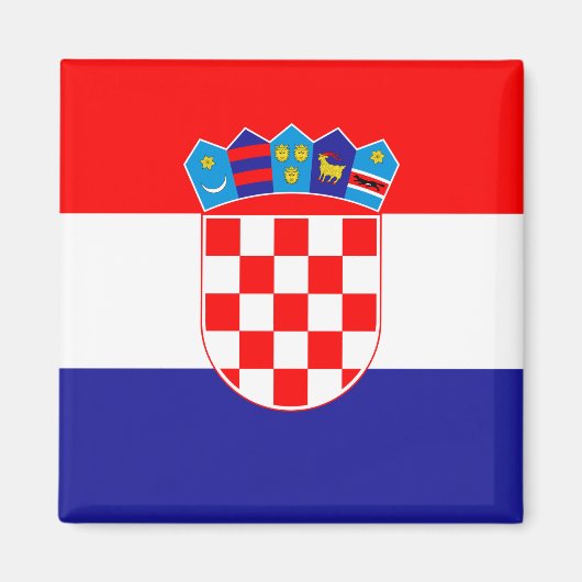 Kroatienflagge Magnet (Vorne)