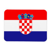 Kroatienflagge Magnet (Horizontal)