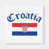 Kroatienflagge Magnet (Vorne)