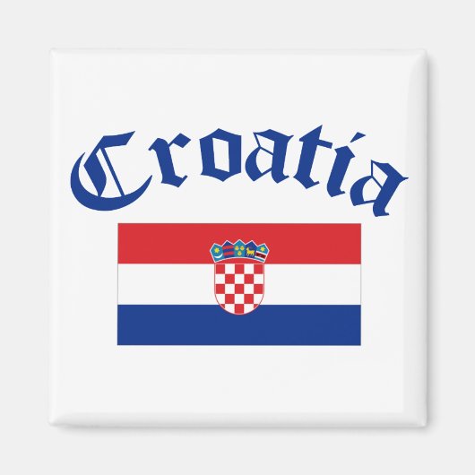 Kroatienflagge Magnet (Vorne)