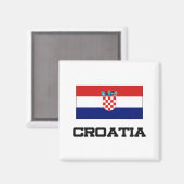 Kroatienflagge Magnet (Vorderseite/Rückseite)