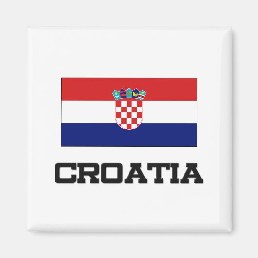 Kroatienflagge Magnet (Vorne)