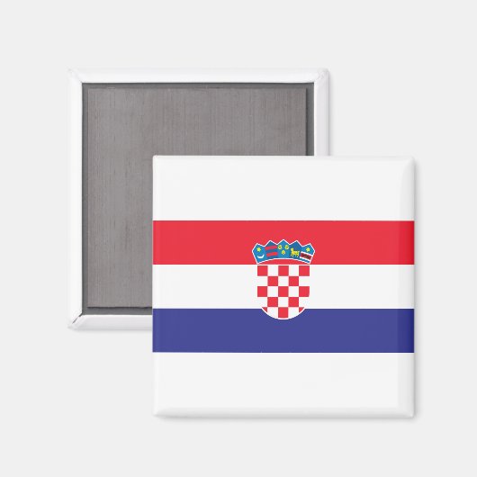 Kroatienflagge Magnet (Vorderseite/Rückseite)