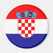 Kroatienflagge Magnet (Vorne)