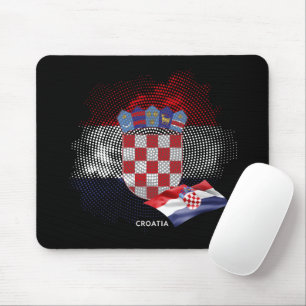 Kroatienflagge Mousepad