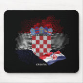 Kroatienflagge Mousepad (Vorne)