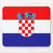 Kroatienflagge Mousepad (Vorne)