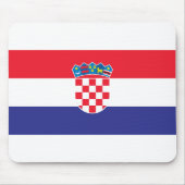 Kroatienflagge Mousepad (Vorne)