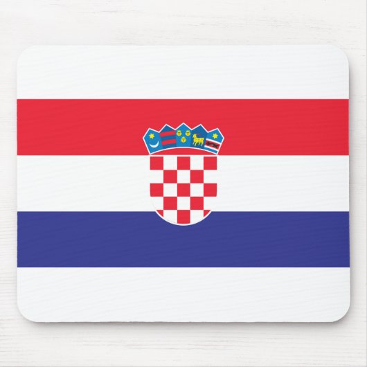 Kroatienflagge Mousepad (Vorne)