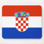 Kroatienflagge Mousepad (Vorne)