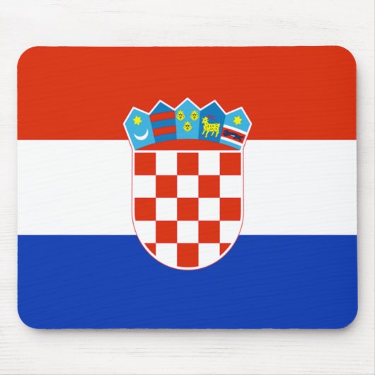 Kroatienflagge Mousepad (Vorne)