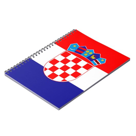 Kroatienflagge Notizblock (Linke Seite)