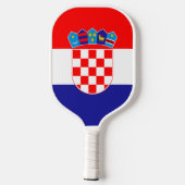 Kroatienflagge Pickleball Schläger (Rückseite)