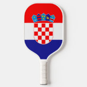 Kroatienflagge Pickleball Schläger (Vorderseite)
