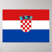 Kroatienflagge Poster (Vorne)