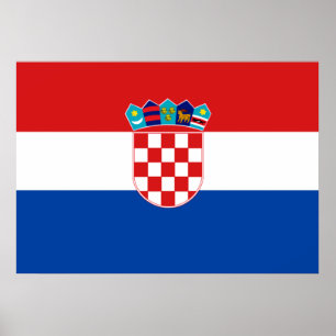 Kroatienflagge Poster