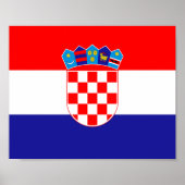 Kroatienflagge Poster (Vorne)
