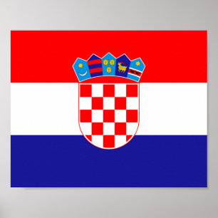 Kroatienflagge Poster