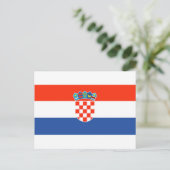 Kroatienflagge Postkarte (Stehend Vorderseite)