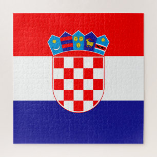 Kroatienflagge Puzzle