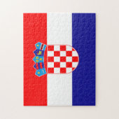 Kroatienflagge Puzzle (Vertikal)