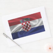 Kroatienflagge Rechteckiger Aufkleber (Umschlag)