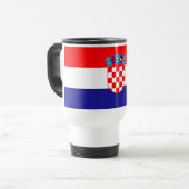 Kroatienflagge Reisebecher (Vorderseite Links)