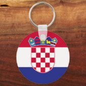 Kroatienflagge Schlüsselanhänger (Vorderseite)
