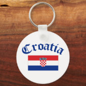 Kroatienflagge Schlüsselanhänger (Vorderseite)