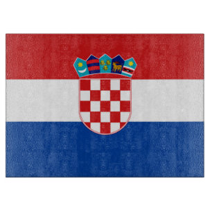 Kroatienflagge Schneidebrett