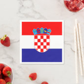 Kroatienflagge Serviette (Beispiel)