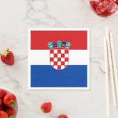 Kroatienflagge Serviette (Beispiel)