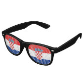 Kroatienflagge Sonnenbrille (Schrägansicht)