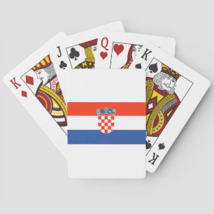 Kroatienflagge Spielkarten