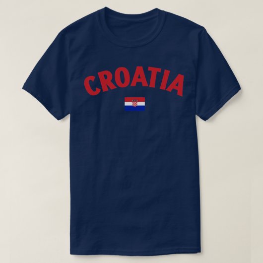 Kroatienflagge T-Shirt (Design vorne)