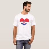 Kroatienflagge T-Shirt (Vorne ganz)