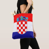 Kroatienflagge Tasche (Von Nahem)