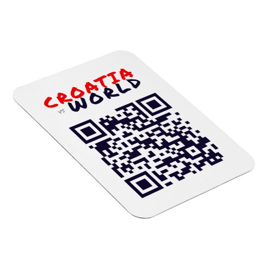 KROATIENvsWORLD Magnet (Rechte Seite)