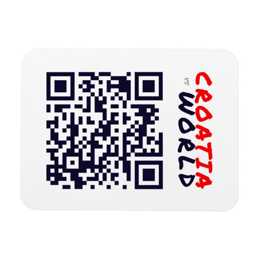 KROATIENvsWORLD Magnet (Horizontal)