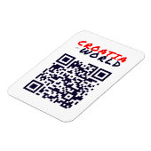 KROATIENvsWORLD Magnet (Linke Seite)