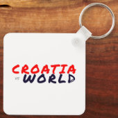 KROATIENvsWORLD Metal Schlüsselanhänger (Rückseite)
